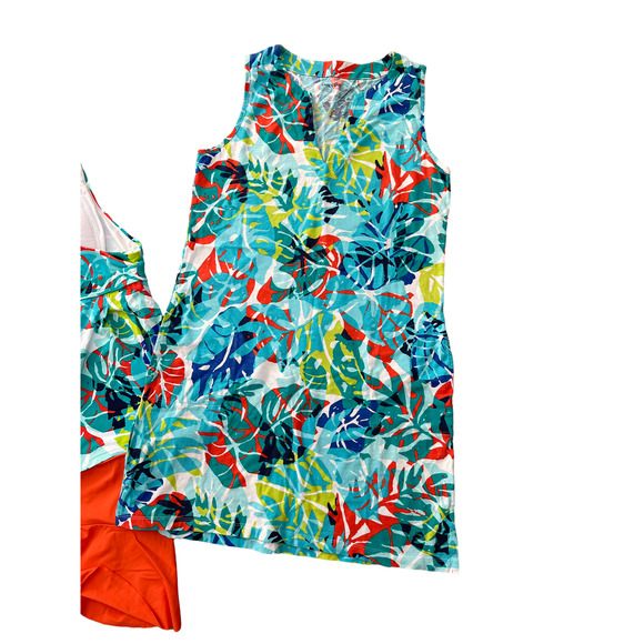 LANDS END Tankini Swim Wear 3 Piece Set Like New sz 6 - Picture 4 of 8